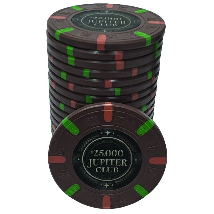 Jupiter 43mm  Poker Chips : 11g Chips : Sold by the roll
