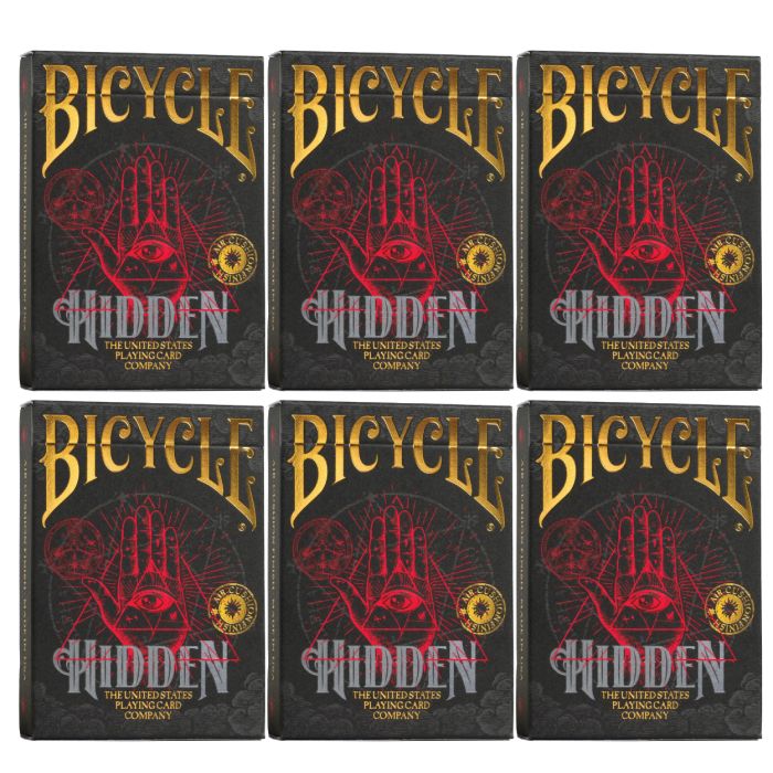 Bicycle Playing Cards 6 Deck Hidden Design Special Buy 