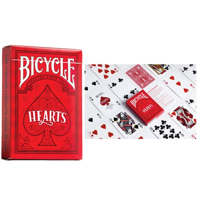 Bicycle Playing Cards 6 Deck Red Hearts Design Special Buy 