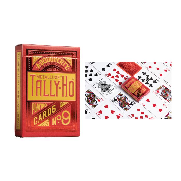 Tally-Ho Playing Cards Metalluxe 2 Deck Bundle 
