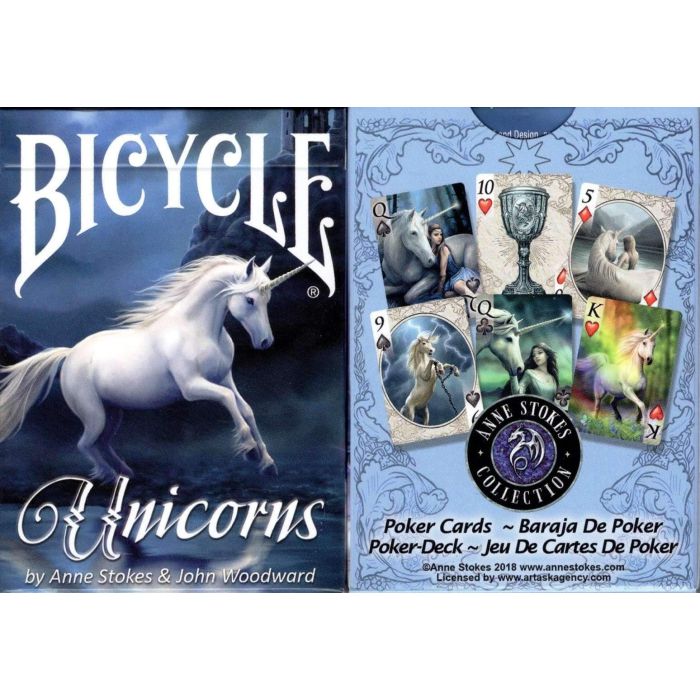 Bicycle Playing Cards ANNE STOKES Unicorn