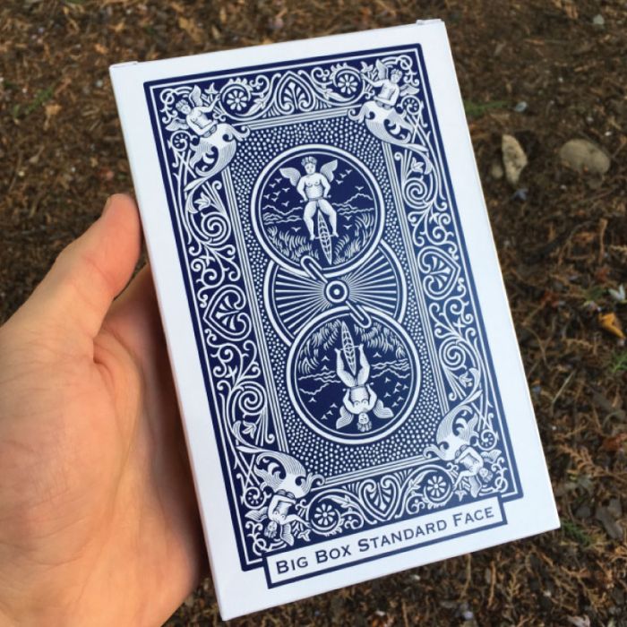 Bicycle Big Box Jumbo Oversize Playing Cards 4.5"x7" Pack of 2 Red and Blue