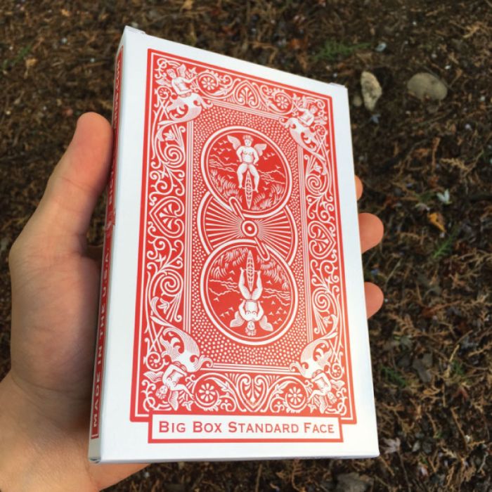 Bicycle Big Box Jumbo Oversize Playing Cards 4.5"x7" Pack of 2 Red and Blue