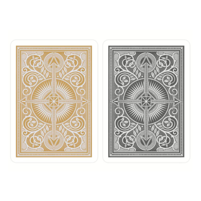 Kem Playing Cards Arrow Poker Wide Jumbo Black/Gold