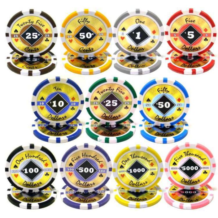 Black Diamond Poker Chips 300 W/ Aluminum Case