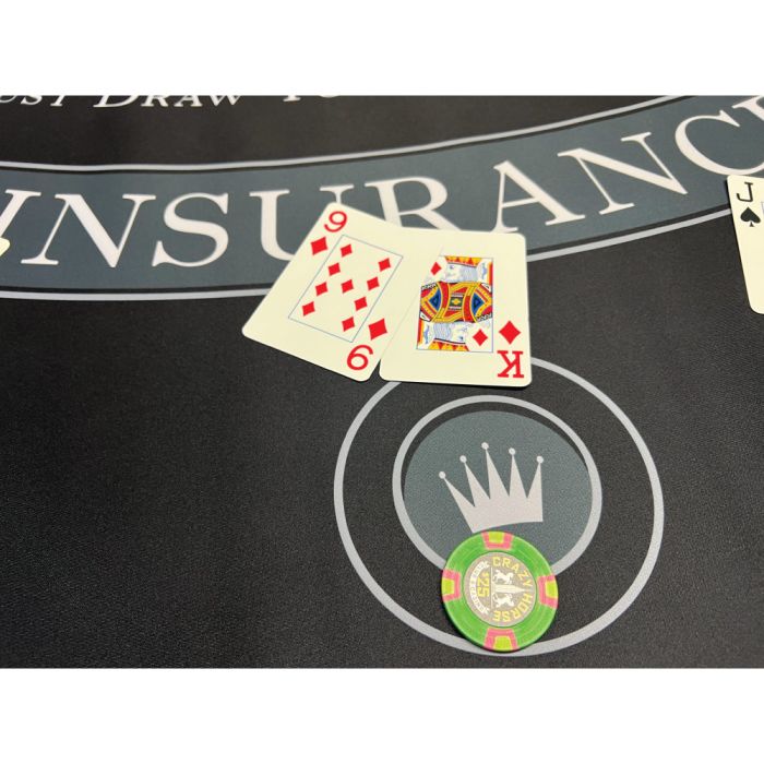 Roll Out Rubber Foam Table Top - New Black Design  BlackJack