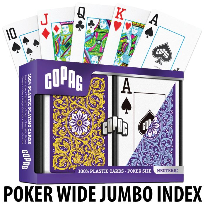 Copag Playing Cards Neoteric Poker Purple/Yellow Jumbo Index