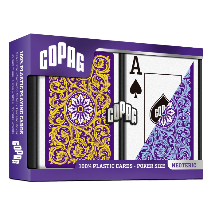 Copag Playing Cards Neoteric Poker Purple/Yellow Jumbo Index