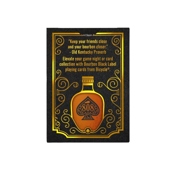 Bicycle Playing Cards Bourbon, Black Label Playing Cards