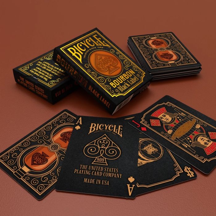 Bicycle Playing Cards Bourbon, Black Label Playing Cards