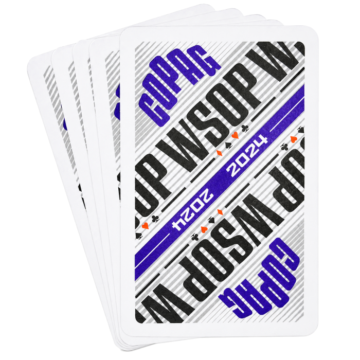 12 Decks Copag WSOP 2024 100% Plastic Playing Cards - Narrow Size (Bridge) Regular Index Purple Decks