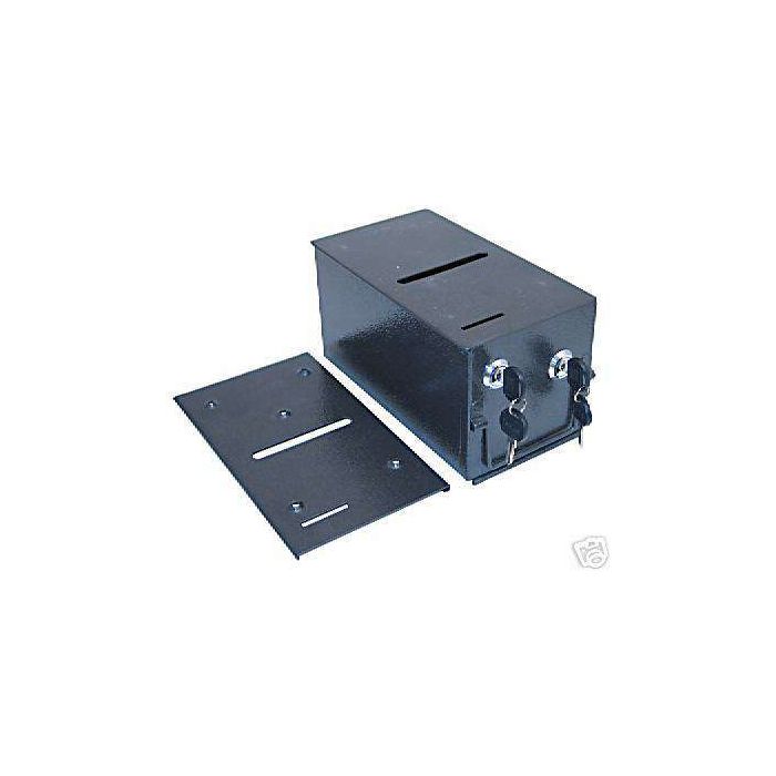 Powder Coated Solid Steel Poker Chip Cash Drop Box