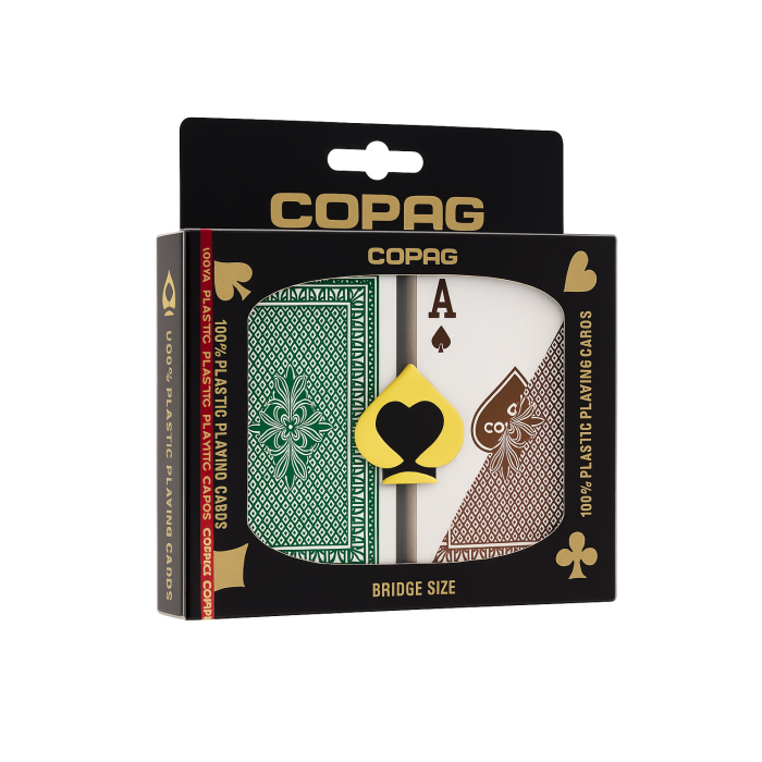 Copag Playing Cards CASINO PRO Bridge Green/Brown Regular Index