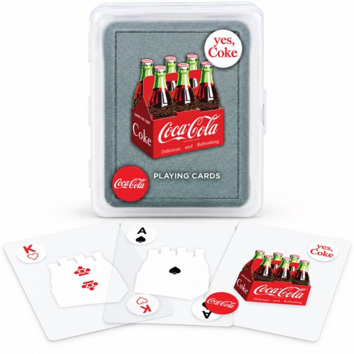 Bicycle Coca-Cola Clear Plastic Playing Cards – 6 Decks Clearance