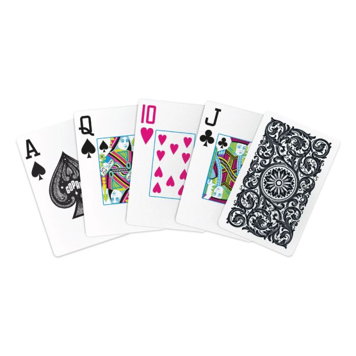Copag Elite 100% Plastic Playing Cards – Bridge Size Jumbo Index Value 12 Pack (Narrow)