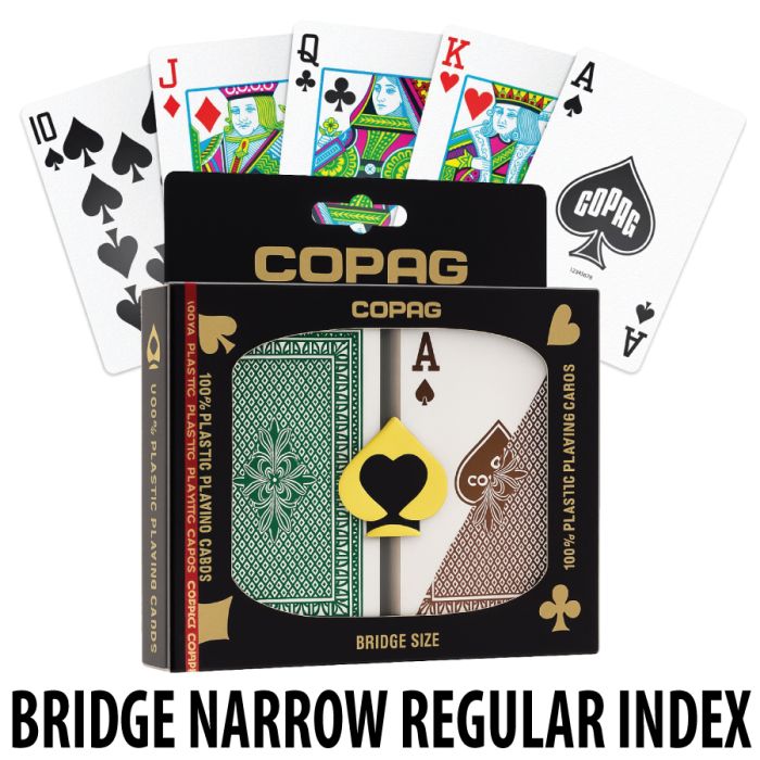 Copag Playing Cards CASINO PRO Bridge Green/Brown Regular Index