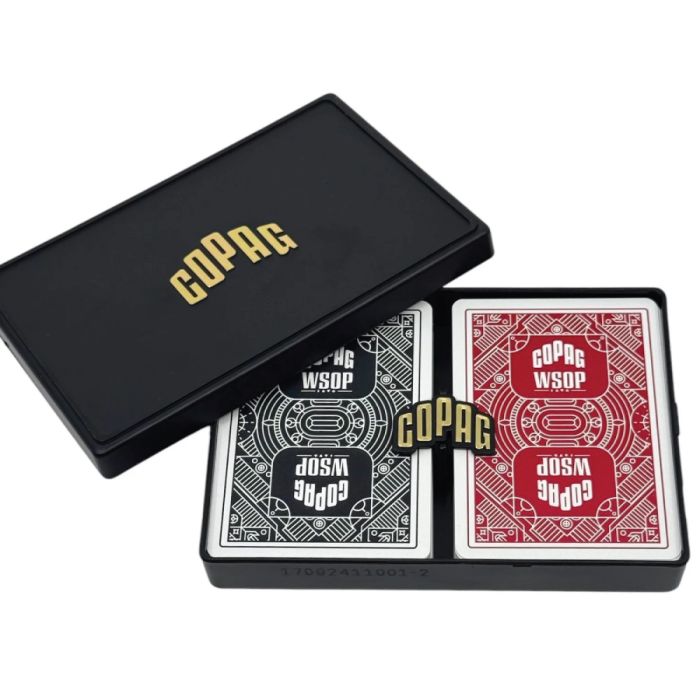 WSOP Copag Playing Cards Poker RED/BLACK Jumbo Index