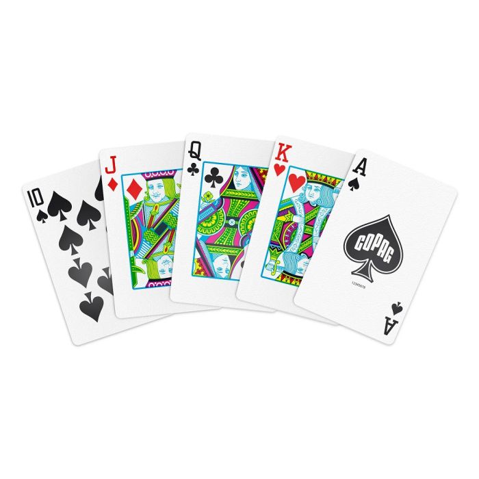 12 Decks Copag WSOP 2024 100% Plastic Playing Cards - Narrow Size (Bridge) Regular Index Purple Decks