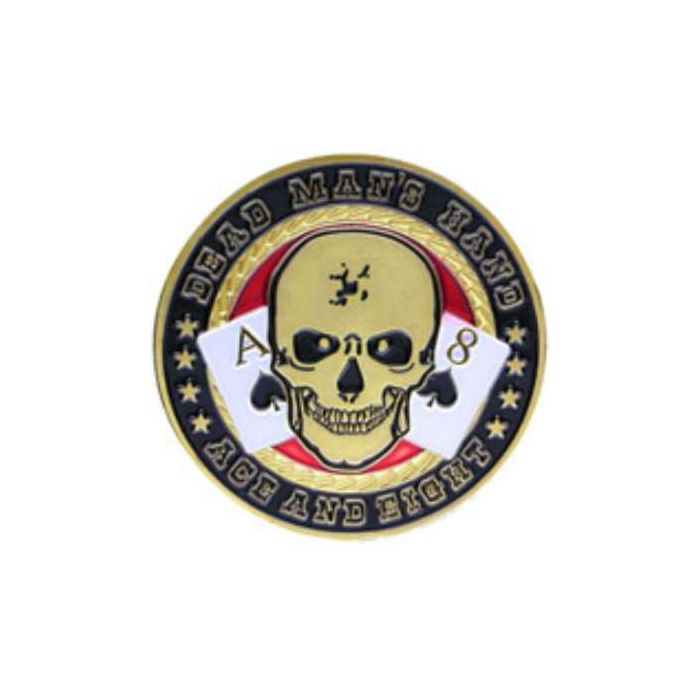 Poker Protector Card Guard Cover in Capsule :  Dead Man's Hand Aces & Eights 2