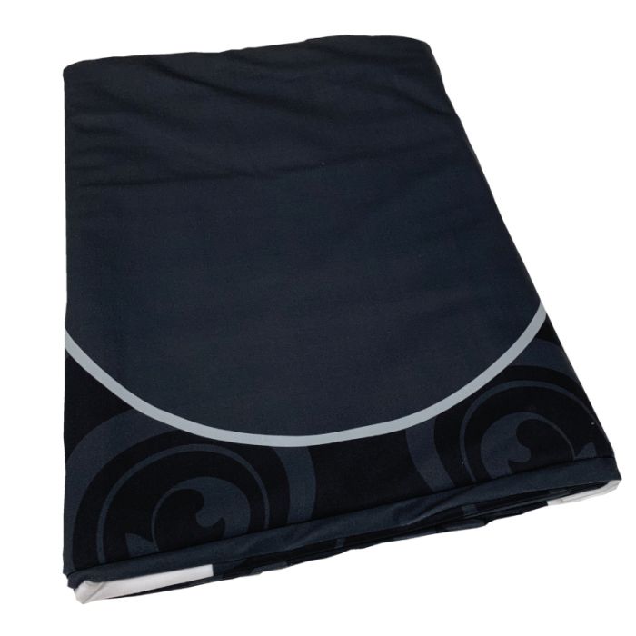 Dye Sublimation Casino Poker Table Cloth - BLACK ELITE Design for 8 x 4 foot table 