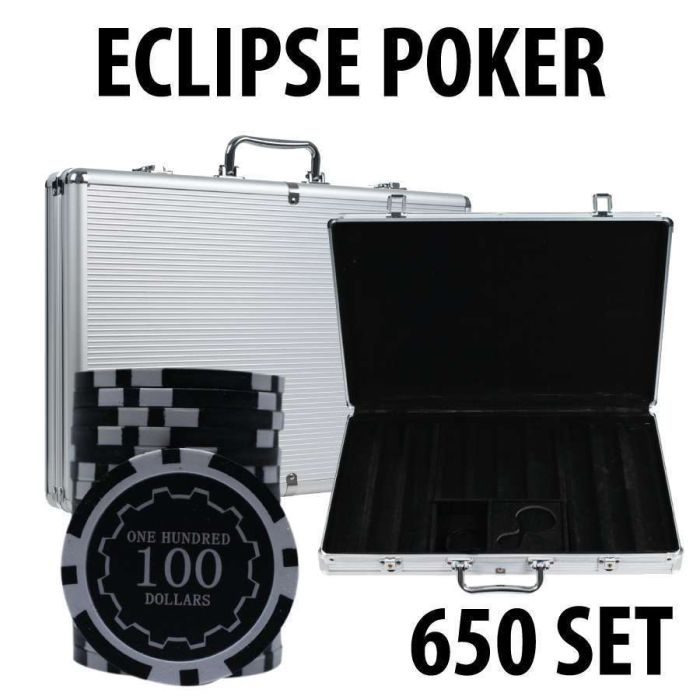 Eclipse Poker Chips 650 W/ Aluminum Case