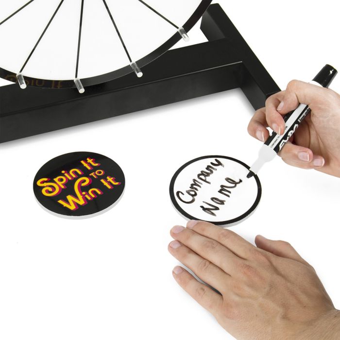 12 Inch Dry Erase White Prize Wheel Mid Grade Level 