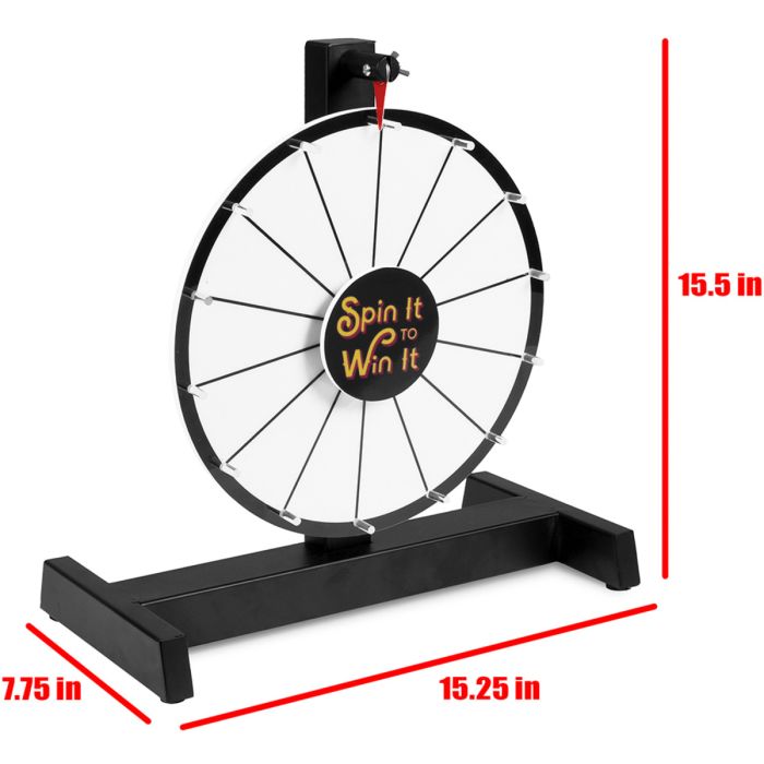 12 Inch Dry Erase White Prize Wheel Mid Grade Level 