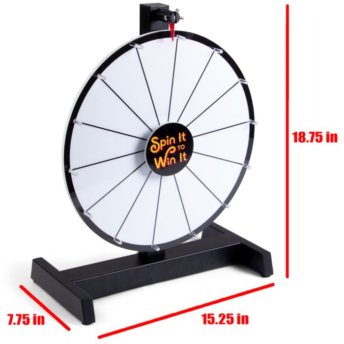 15 Inch Dry Erase White Prize Wheel Mid Grade Level 