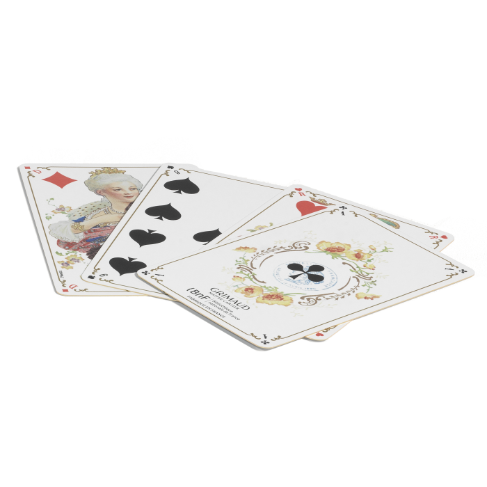 Grimaud Playing Cards Pack Jeu Louis XV °1504 : 1 decks of 54 cards : Coral Red