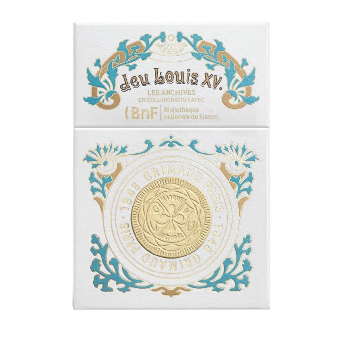 Grimaud Playing Cards Pack Jeu Louis XV °1503 : 1 decks of 54 cards : Dolphin Blue