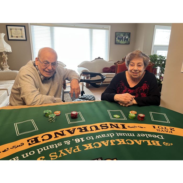 Roll Out Rubber Foam Table Top - Green BlackJack