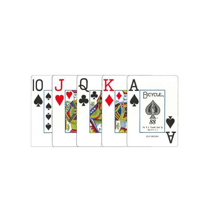Bicycle Rider Back Plastic Coated Playing Cards 24 Decks Red & Blue JUMBO Index