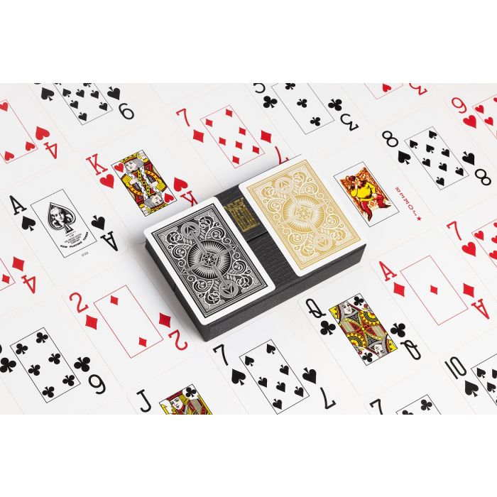 Kem Playing Cards Arrow Poker Wide Jumbo Black/Gold