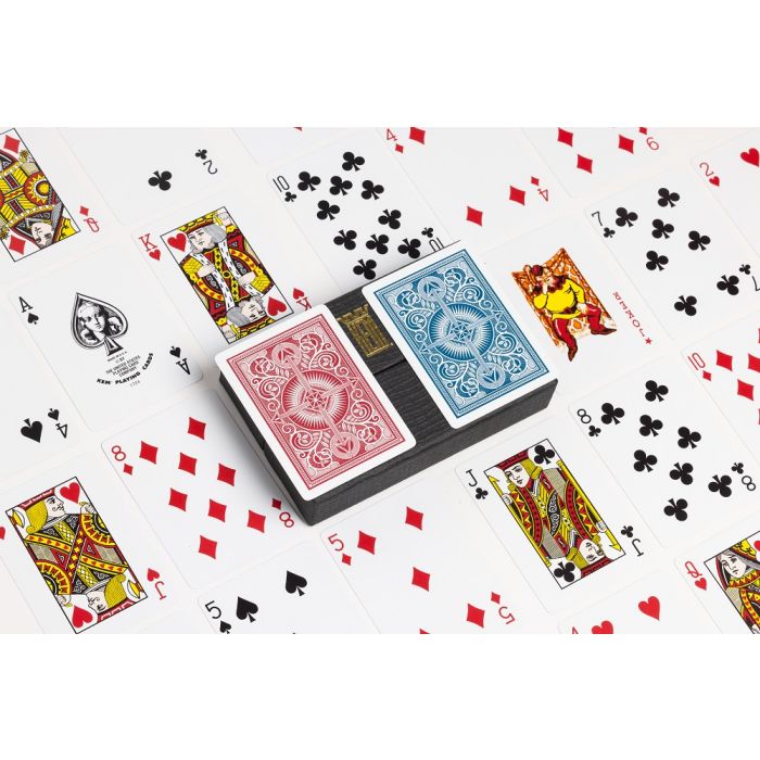 Kem Playing Cards Arrow Poker Wide Regular Red/Blue