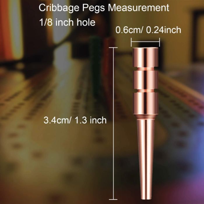 Square Top Cribbage Board Metal Pegs - Sold by the Pack 25
