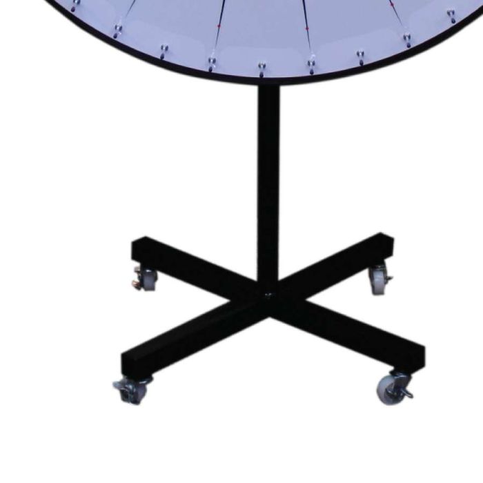Heavy Duty X Shaped Prize Wheel Metal Base with Casters