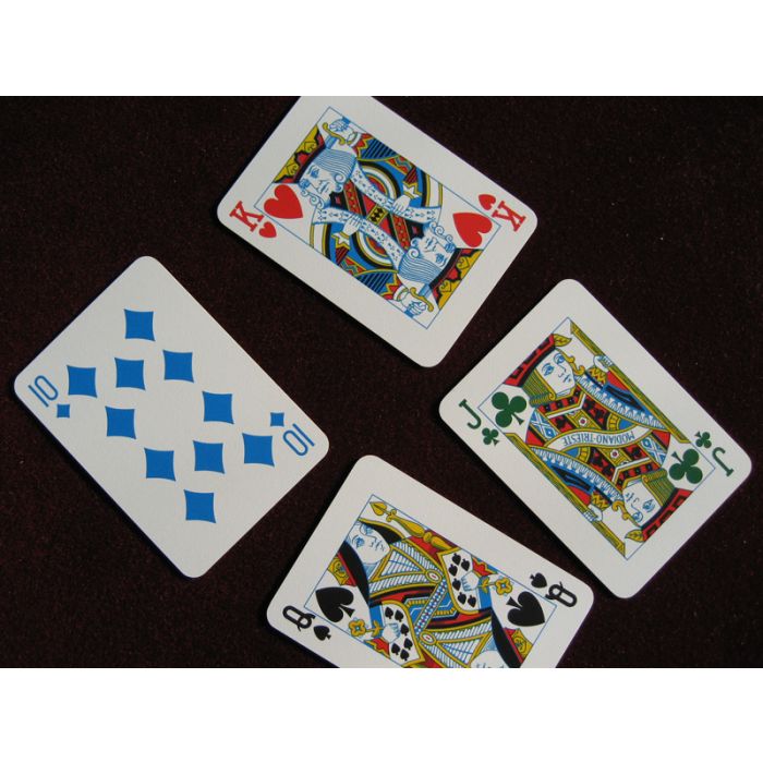 Modiano Playing Cards 4 Colour Poker Wide Regular Index 100% Plastic