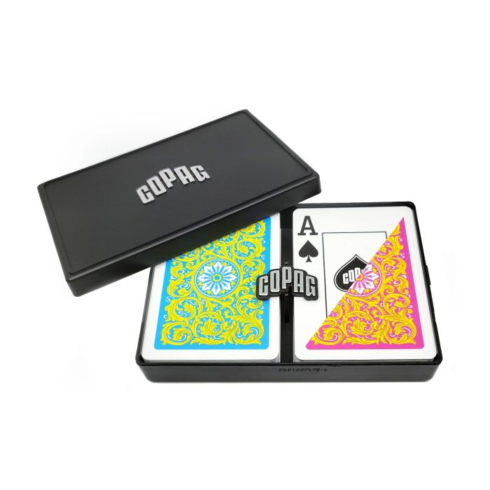 Copag Playing Cards Neoteric Poker Pink/Yellow Jumbo Index