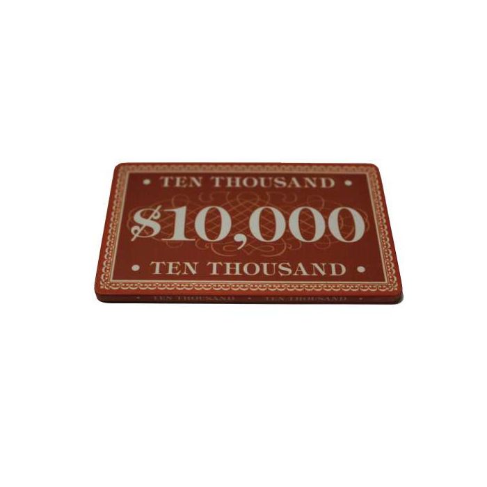Prestige Series Ceramic Poker Chip Plaques $10,000  Pack of 5 