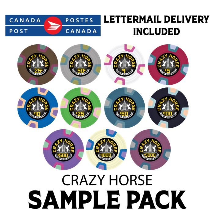 Crazy Horse Clay SAMPLE PACK 11 CHIPS