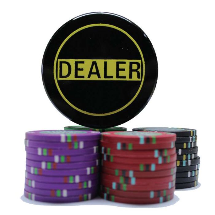 2.75 inch Hockey Puck Style Acrylic Double Sided Dealer Button