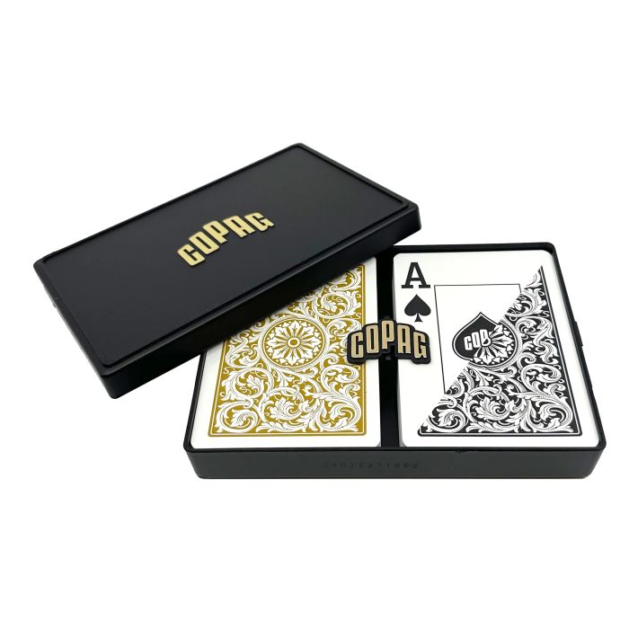 Copag Playing Cards Elite Poker Black/Gold Jumbo Index