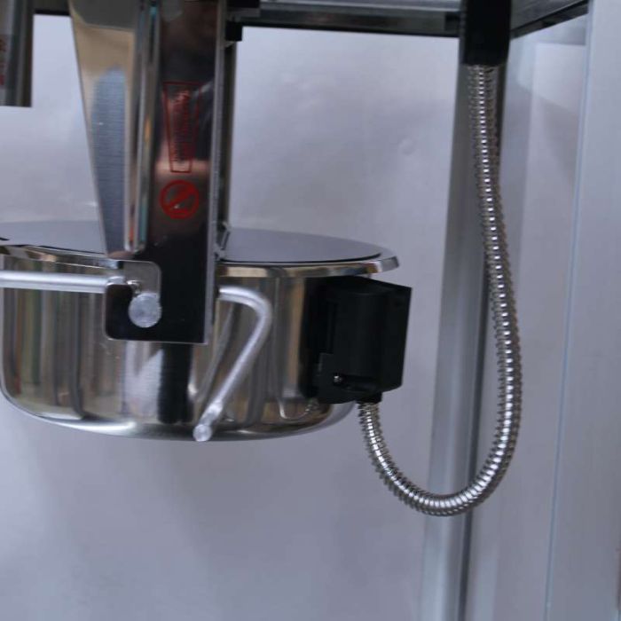 8oz Popcorn machine with cart : 5 Feet BLACK 