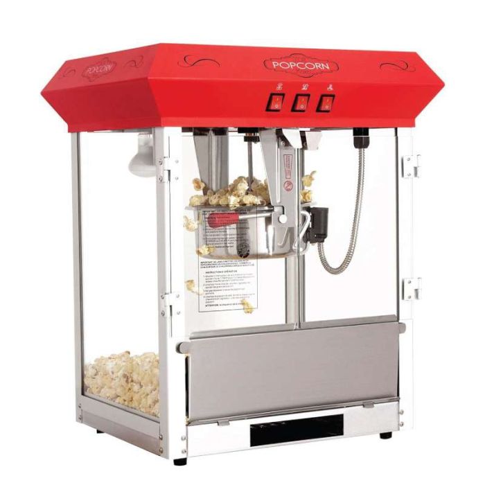 8oz Popcorn machine Table Top Unit RED 