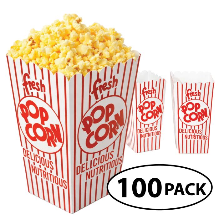 100 POPCORN SCOOP BOX - .74 OZ 