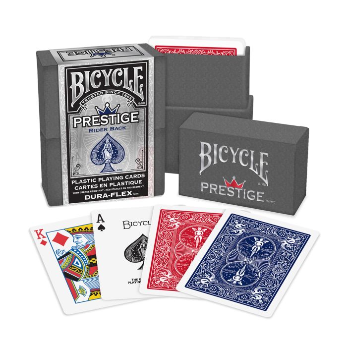 100% Plastic Bicycle Prestige Playing Cards 12 Decks Red & Blue SPECIAL BUY