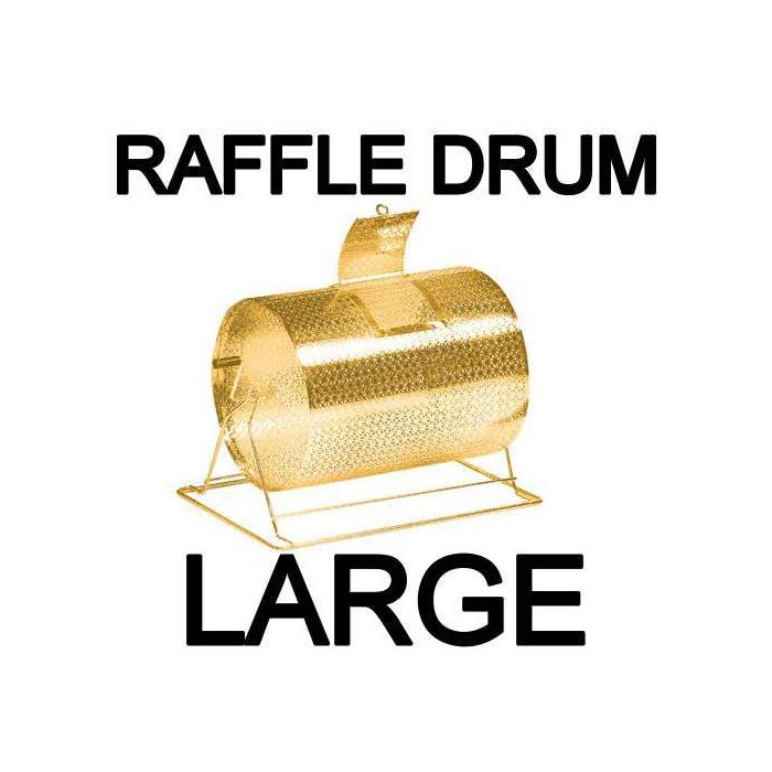Raffle Drum BRASS LARGE Holds up to 10,000 Tickets