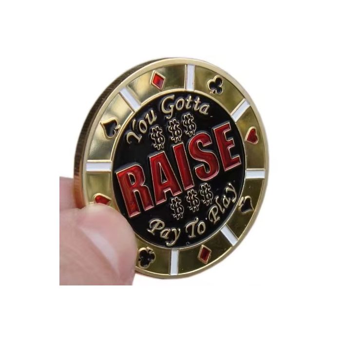 Poker Protector Card Guard Cover in Capsule :  Raise You Gotta Pay To Play