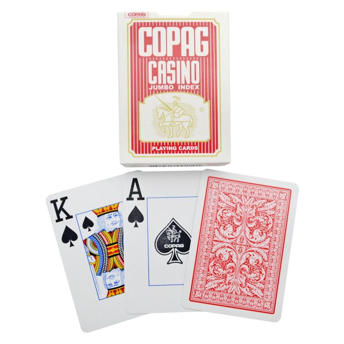 6-Deck Copag Blackjack Playing Cards CASINO Grade Paper Cards  All Red