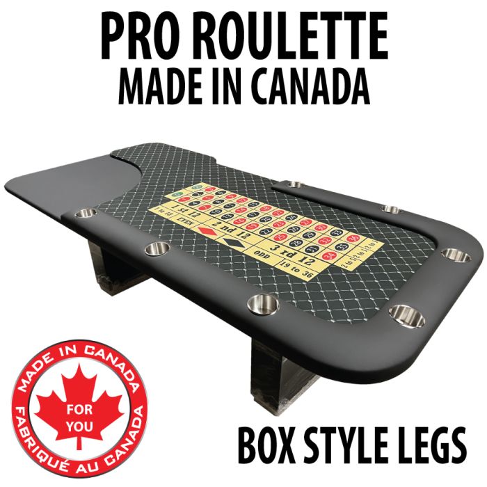 Professional Series Roulette Table with Casino Grade Dye Sub Cloth